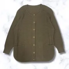 カーディガン　ニット　茶色　レディース　秋　冬　カジュアル