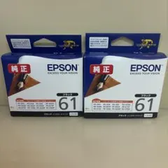 EPSON 純正インク 61 ブラック 2個セットのサムネイル