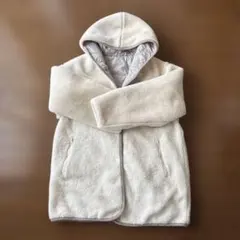 フリースジャケット フード付き リバーシブル