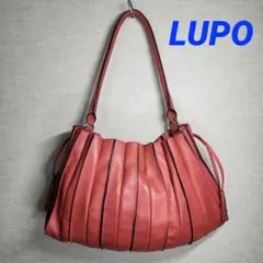 美品】LUPO ルポ バルセロナ 本革 ハンドバッグ ブルー ピンク - メルカリ