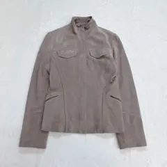 23区 ラムレザー スエード ライダース 38 ベージュ　羊革のサムネイル