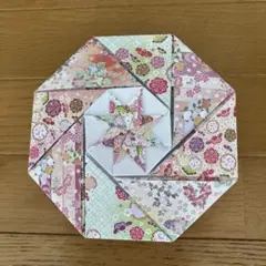 小物入れ 折り紙ハンドメイド 八角形の箱 - メルカリ