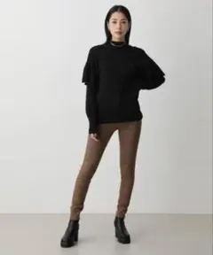 【AZUL】新品 PERFECT DENIM AIR SKINNY XXS 茶のサムネイル