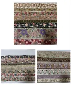 み*る様 インド刺繍リボン✳︎ハギレセット［8］