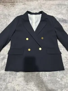 レ*読様 Mila Owen ネイビー ダブルブレストブレザー
