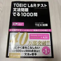 【新品未使用】TOEIC L&Rテスト文法問題でる1000問