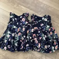 baby GAP 花柄　ワンピース 12-18month ツインズ　双子