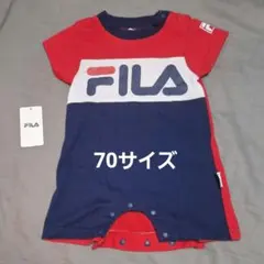 FILA 　赤紺ロンパース　70