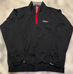 Titleist 薄手ハーフジップ プルオーバー ブラックS