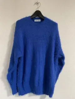 TINA: JOJUN シャギーニットプルオーバー ブルー