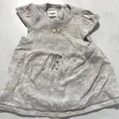 familiar グレー ワンピース 80