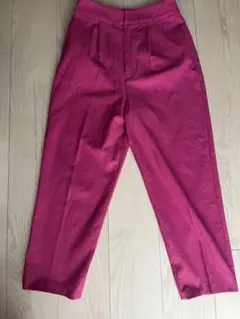 【値下】RHC ロンハーマン マゼンタ色テーパードパンツ Sサイズ 日本製