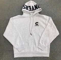 新品タグ付　CONVERSE フード付きパーカー　グレー