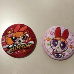 パワーパフガールズブロッサム 刺繍パッチ 2個セット