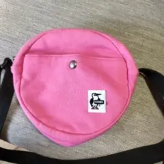 CHUMS ピンク 丸型ショルダーバッグ