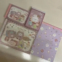 新❤️ 柄違い すみっコぐらし おうちでくまカフェ ミニ メモ帳 4冊 お手紙