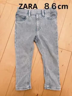 ZARA ライトブルーデニムパンツ 12-18ヶ月　86cm