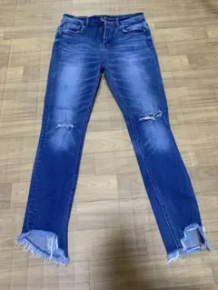 JEANASIS ダメージスリムデニムパンツ