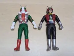 旧ライダーヒーローシリーズ 仮面ライダーV3＆ライダーマン ソフビセット