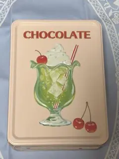 メリー はじけるキャンディチョコレート クリームソーダ 空き缶 菓子缶