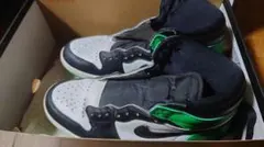 Nike ハイカットスニーカー ホワイト/ブラック/グリーン