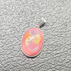 419遺品整理品　ペンダントトップ　九谷焼？　シルバー？　プラチナ？　銀？