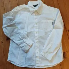 COMME CA ISM ホワイト ボタンダウンシャツ