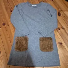 MPS グレー 長袖 ワンピース 140㎝