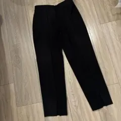 PLST プラステ ストレッチ オフィスカジュアル パンツ スラックス 黒 M