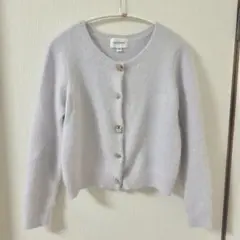 JILLSTUART ビジューボタン アンゴラニットカーディガン