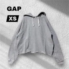 【GAP 】スウェットパーカー /ショート丈/ゆったり/フーディ/グレー/春のサムネイル