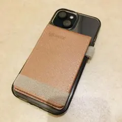 【セール中】 MagSafe対応ウォレット スマホ装着カードケース （ピンク）のサムネイル