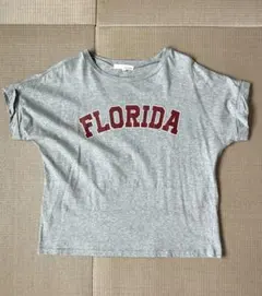 pink adobe FLORIDA ロゴ 半袖 Tシャツ グレーのサムネイル