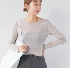 美品☆plage プラージュ Mesh Sheer ロンT メッシュシアーロンT - メルカリ