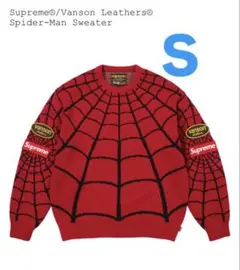 Supreme Vanson Spider-Man Sweater 赤 Mサイズ - メルカリ