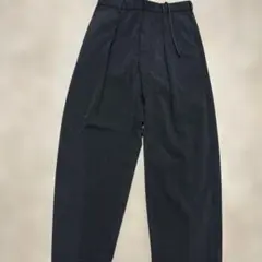 GU ダークグレー プリーツスラックス M