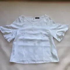 items URBAN RESEARCH 半袖シャツ フリル袖 白 フリーサイズ
