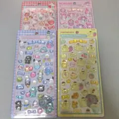 【正規品】サンリオ　第二弾　大サイズ　ボンボンドロップシール　5枚　コンビニ不可