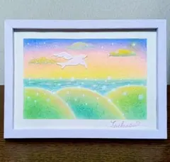 パステルアート 木漏れ日と希望の木 パステル画原画 絵画 原画 風景画