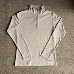 mont bell ハーフジップシャツ Women's Sサイズ ライトグレー