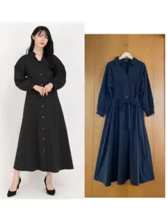 フレアワンピース ロングワンピース