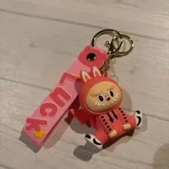 新品未使用 ラブブ キーホルダー labubu ピンク マスコット 可愛い