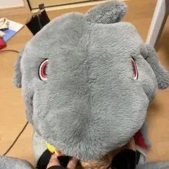 サメデザインのふわふわ帽子