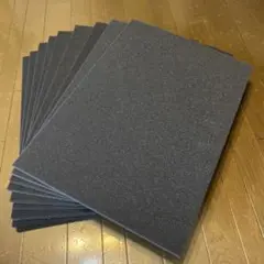 ウレタン　濃グレー　1cm×39cm×57cm片面両面テープ付　緩衝材　10枚