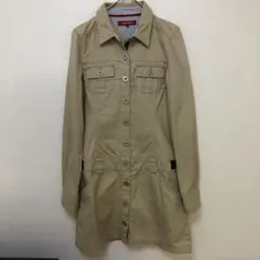 TOMMY GIRL トミーガール カーキ シャツワンピース 長袖