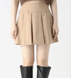 ワイドプリーツミニスカート