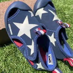 CONVERSE ベビーサンダル ネイビー 星柄　15cm