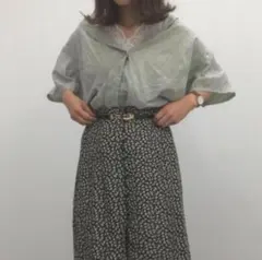 【古着】小花柄ロングスカートのサムネイル