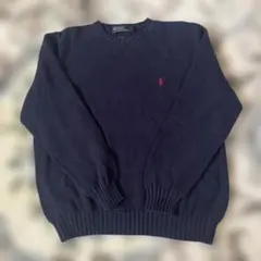 【お値下げ中‼︎】ラルフローレンRalph Lauren コットンニット ネイビー