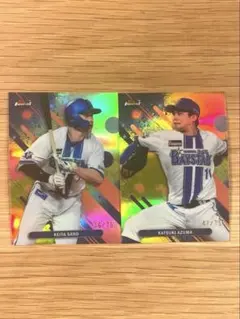 topps npb finest 佐野恵太 東克樹 75シリセット